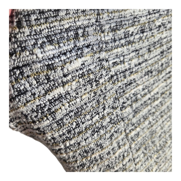 Apt. 9 Black and White Textured Midi Dress Size L - Picture 3 of 6